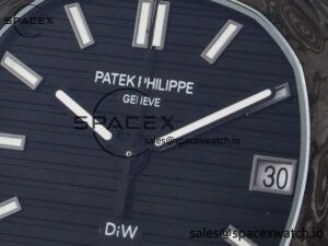 NAUTILUS 5711 DIW CARBON DIWF 1:1 BEST EDITION BLACK TEXTURED DIAL ON CARBON BRACELET 324CS - Image 9