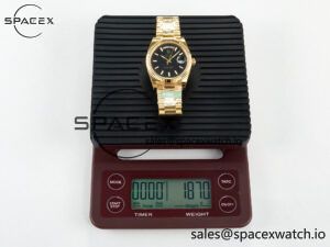 Day Date 40 228238 ARF 904L Steel Black Stick Dial on President Bracelet VR3255 - Image 33