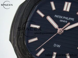 Nautilus 5711 DIW Carbon DIWF 1:1 Best Edition Black Textured Dial on Carbon/RG Bracelet 324CS - Image 11