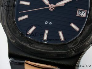 Nautilus 5711 DIW Carbon DIWF 1:1 Best Edition Black Textured Dial on Carbon/RG Bracelet 324CS - Image 12