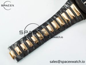 Nautilus 5711 DIW Carbon DIWF 1:1 Best Edition Black Textured Dial on Carbon/RG Bracelet 324CS - Image 25