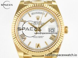Day Date 40 YG 228238 ARF 1:1 Best Edition White Roman Dial on President Bracelet VR3255 - Image 2