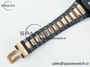 Nautilus 5711 DIW Carbon DIWF 1:1 Best Edition Black Textured Dial on Carbon/RG Bracelet 324CS - Image 26