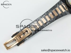 Nautilus 5711 DIW Carbon DIWF 1:1 Best Edition Black Textured Dial on Carbon/RG Bracelet 324CS - Image 27