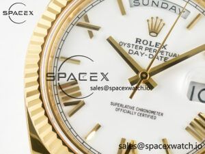 Day Date 40 YG 228238 ARF 1:1 Best Edition White Roman Dial on President Bracelet VR3255 - Image 11