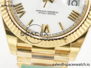 Day Date 40 YG 228238 ARF 1:1 Best Edition White Roman Dial on President Bracelet VR3255 - Image 12