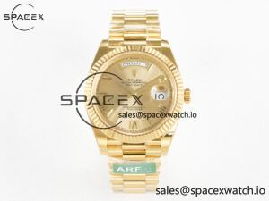 Day Date 40 YG 228238 ARF 1:1 Best Edition YG Roman Dial on President Bracelet VR3255