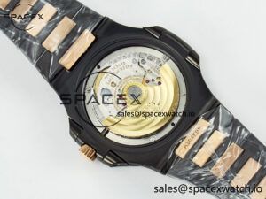 Nautilus 5711 DIW Carbon DIWF 1:1 Best Edition Black Textured Dial on Carbon/RG Bracelet 324CS - Image 18