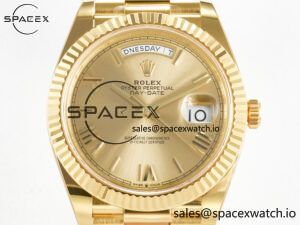 Day Date 40 YG 228238 ARF 1:1 Best Edition YG Roman Dial on President Bracelet VR3255 - Image 2