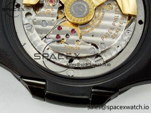 Nautilus 5711 DIW Carbon DIWF 1:1 Best Edition Black Textured Dial on Carbon/RG Bracelet 324CS - Image 21