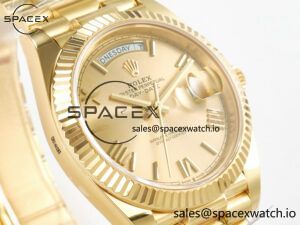 Day Date 40 YG 228238 ARF 1:1 Best Edition YG Roman Dial on President Bracelet VR3255 - Image 3