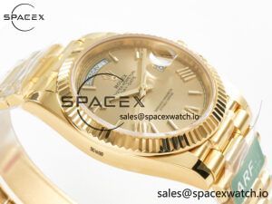 Day Date 40 YG 228238 ARF 1:1 Best Edition YG Roman Dial on President Bracelet VR3255 - Image 6