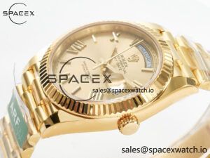 Day Date 40 YG 228238 ARF 1:1 Best Edition YG Roman Dial on President Bracelet VR3255 - Image 5