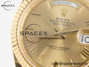 Day Date 40 YG 228238 ARF 1:1 Best Edition YG Roman Dial on President Bracelet VR3255 - Image 11