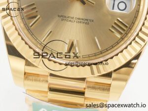 Day Date 40 YG 228238 ARF 1:1 Best Edition YG Roman Dial on President Bracelet VR3255 - Image 12