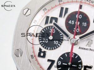 Royal Oak Offshore 42mm Panda SS TKF Best Edition White/Black Dial on SS Bracelet A7750 - Image 16