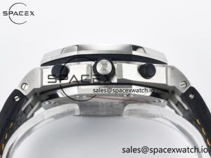 Royal Oak Offshore 42mm Volcano TKF Best Edition Black Dial on Black Leather Strap A7750 - Image 15