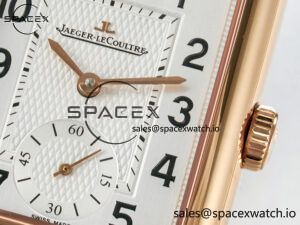 Reverso Classic Duoface Small Seconds RG MGF Best Edition White Guilloché Dial on Black Leather Strap A854A - Image 14