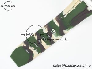 Royal Oak Offshore 44mm SS TKF 1:1 Best Edition Green Dial on Green Camou Rubber Strap A3126 - Image 22