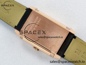 Reverso Classic Duoface Small Seconds RG MGF Best Edition White Textured Dial on Black Leather Strap A854A - Image 19