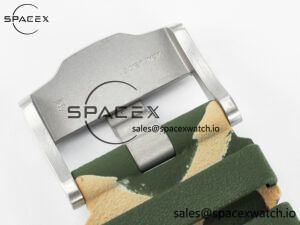 Royal Oak Offshore 44mm SS TKF 1:1 Best Edition Green Dial on Green Camou Rubber Strap A3126 - Image 25
