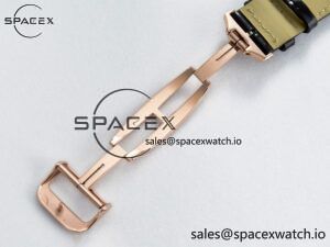 Reverso Classic Duoface Small Seconds RG MGF Best Edition White Guilloché Dial on Black Leather Strap A854A - Image 27