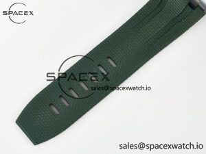 Royal Oak Offshore 44mm Black Ceramic TKF 1:1 Best Edition Green Dial on Green Rubber Strap A3126 - Image 22