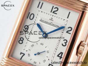 Reverso Classic Duoface Small Seconds RG MGF Best Edition White Textured Dial on Black Leather Strap A854A - Image 13