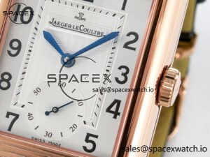 Reverso Classic Duoface Small Seconds RG MGF Best Edition White Textured Dial on Black Leather Strap A854A - Image 14