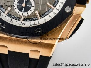 Royal Oak Offshore 44mm RG TKF 1:1 Best Edition Gray Dial on Black Rubber Strap A3126 - Image 13