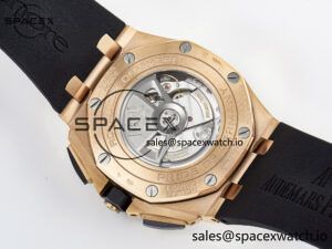 Royal Oak Offshore 44mm RG TKF 1:1 Best Edition Gray Dial on Black Rubber Strap A3126 - Image 17