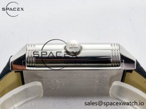 Reverso Classic Duoface Small Seconds SS MGF Best Edition White Guilloché Dial on Black Leather Strap A854A - Image 17