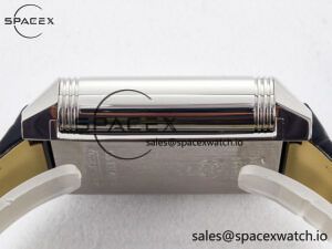 Reverso Classic Duoface Small Seconds SS MGF Best Edition White Textured Dial on Black Leather Strap A854A - Image 16