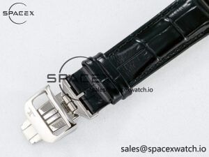 Reverso Classic Duoface Small Seconds SS MGF Best Edition White Guilloché Dial on Black Leather Strap A854A - Image 21