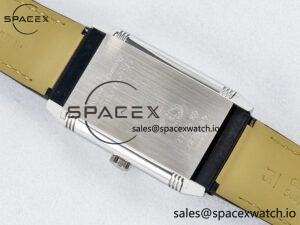 Reverso Classic Duoface Small Seconds SS MGF Best Edition White Guilloché Dial on Black Leather Strap A854A - Image 19