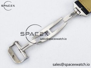 Reverso Classic Duoface Small Seconds SS MGF Best Edition White Textured Dial on Black Leather Strap A854A - Image 26
