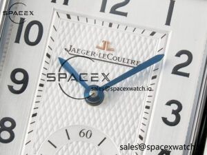 Reverso Classic Duoface Small Seconds SS MGF Best Edition White Guilloché Dial on Black Leather Strap A854A - Image 13