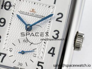 Reverso Classic Duoface Small Seconds SS MGF Best Edition White Guilloché Dial on Black Leather Strap A854A - Image 14