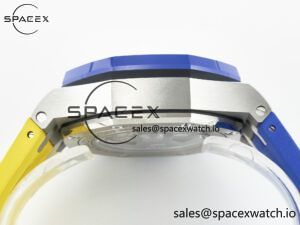Royal Oak Offshore 44mm SS TKF 1:1 Best Edition Blue/Yellow Dial on Blue/Yellow Rubber Strap A3126 - Image 14