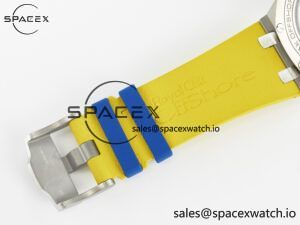 Royal Oak Offshore 44mm SS TKF 1:1 Best Edition Blue/Yellow Dial on Blue/Yellow Rubber Strap A3126 - Image 24