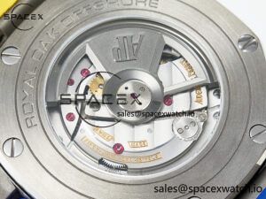 Royal Oak Offshore 44mm SS TKF 1:1 Best Edition Blue/Yellow Dial on Blue/Yellow Rubber Strap A3126 - Image 19