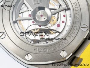 Royal Oak Offshore 44mm SS TKF 1:1 Best Edition Blue/Yellow Dial on Blue/Yellow Rubber Strap A3126 - Image 21