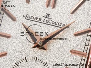 Reverso Tribute Duoface Small Seconds RG MGF Best Edition White Spray Paint Dial on Black Leather Strap A854A - Image 13