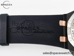 Royal Oak Offshore 44mm Black Ceramic RG TKF 1:1 Best Edition Gray Dial on Black Rubber Strap A3126 - Image 27