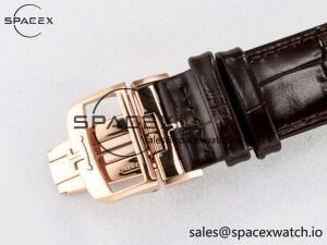 Reverso Tribute Duoface Small Seconds RG MGF Best Edition White Spray Paint Dial on Black Leather Strap A854A - Image 21