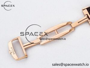 Reverso Tribute Duoface Small Seconds RG MGF Best Edition White Spray Paint Dial on Black Leather Strap A854A - Image 25