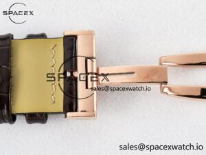 Reverso Tribute Duoface Small Seconds RG MGF Best Edition White Spray Paint Dial on Black Leather Strap A854A - Image 27
