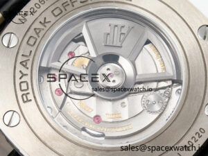 Royal Oak Offshore 44mm Black Ceramic SS TKF 1:1 Best Edition Gray Dial on Black Rubber Strap A3126 - Image 19
