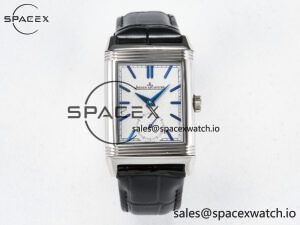 Reverso Tribute Duoface Small Seconds SS MGF Best Edition White Dial on Black Leather Strap A854A