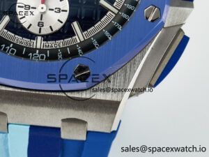 Royal Oak Offshore 44mm SS TKF 1:1 Best Edition Blue Dial on Blue Camou Rubber Strap A3126 - Image 13